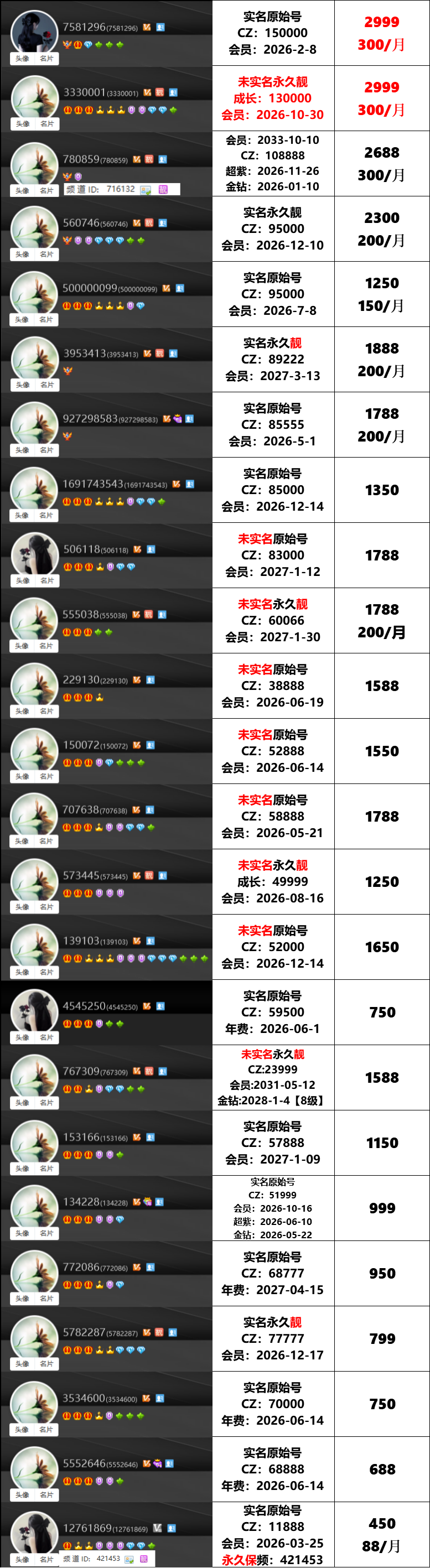 Yy靓号